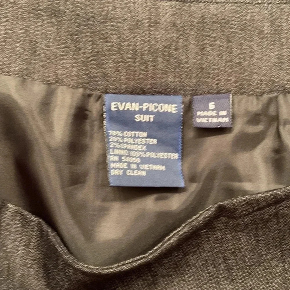 Evan  Picone Skirt Suit sz 6 - Picture 6 of 14